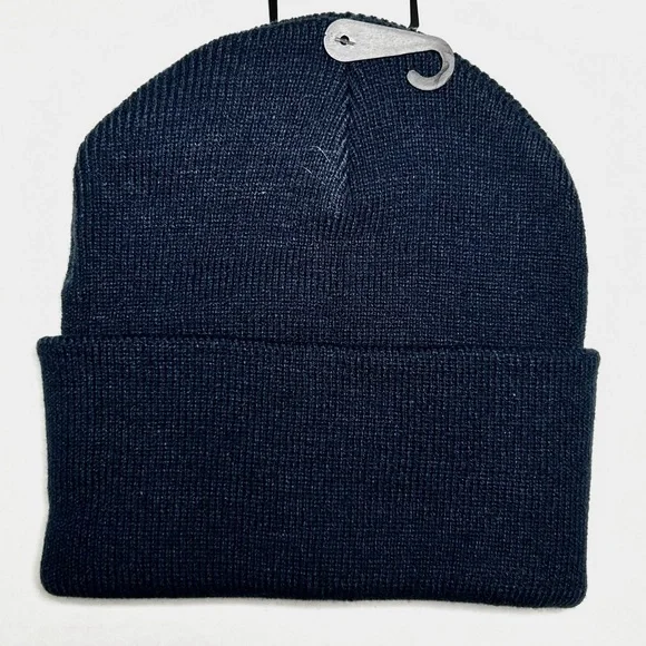 NWT Dickies Men’s Acrylic Cuffed Beanie Hat Navy Blue - Picture 3 of 4